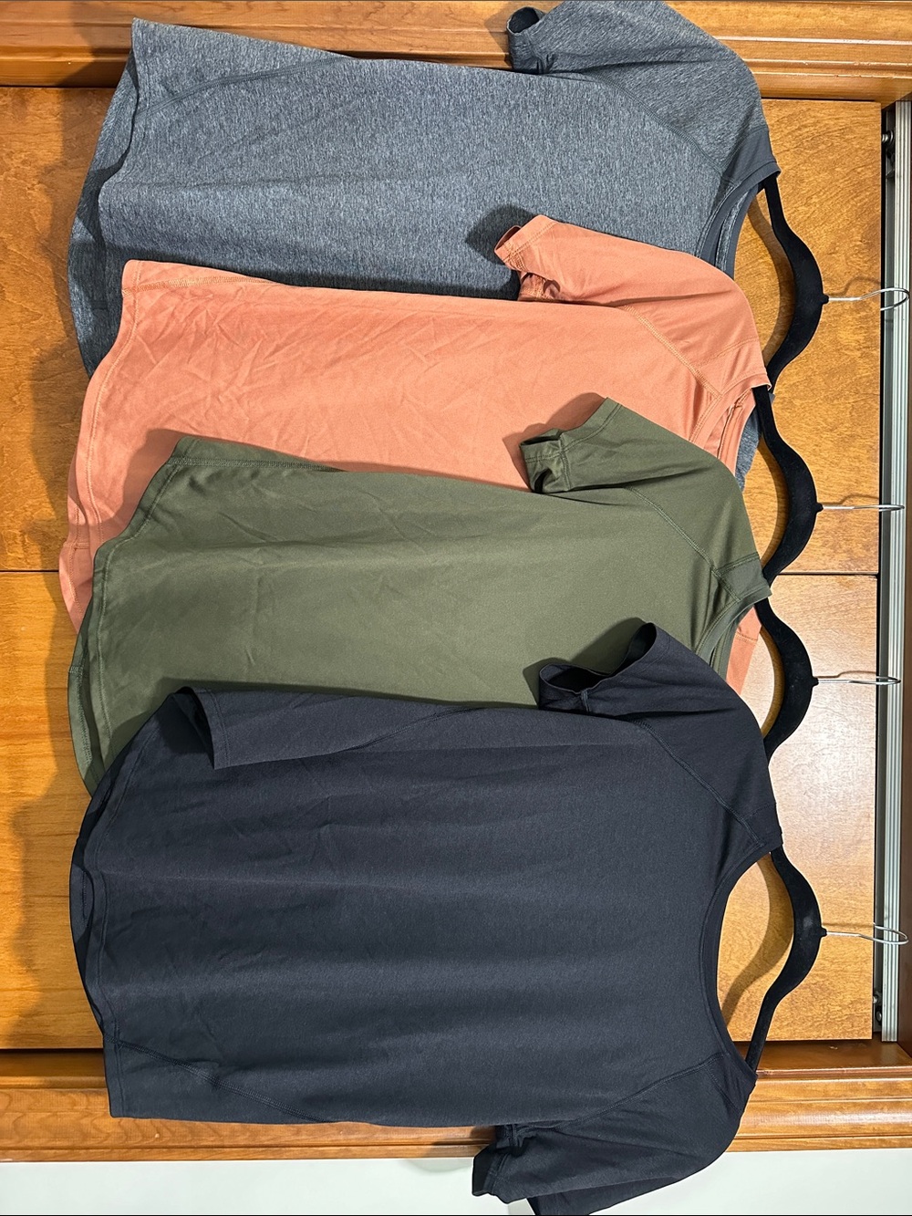 tek gear Short Sleeve Tee Bundle - Gray, Coral, Olive, Black